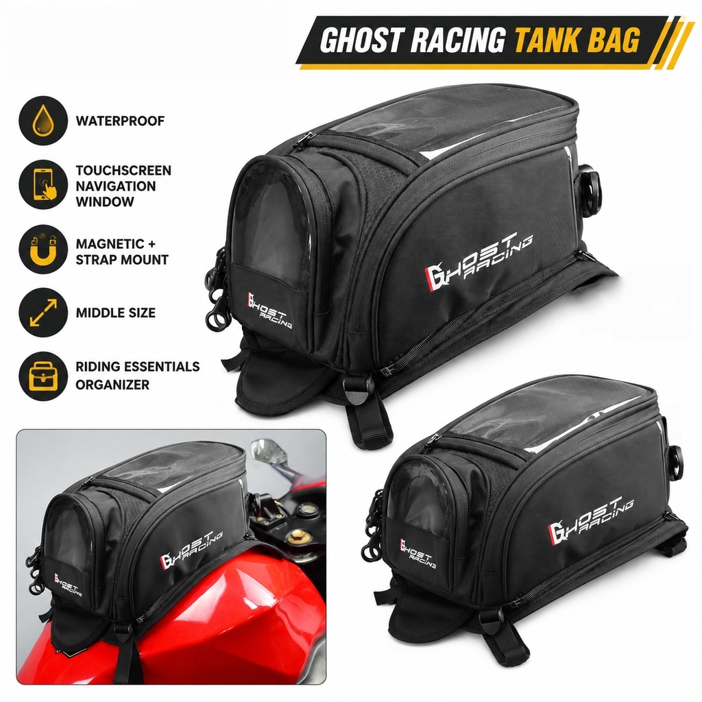 Motorcycle Gear Companies - Evrensel Motosiklet Yakıt Deposu Askılı Çantası