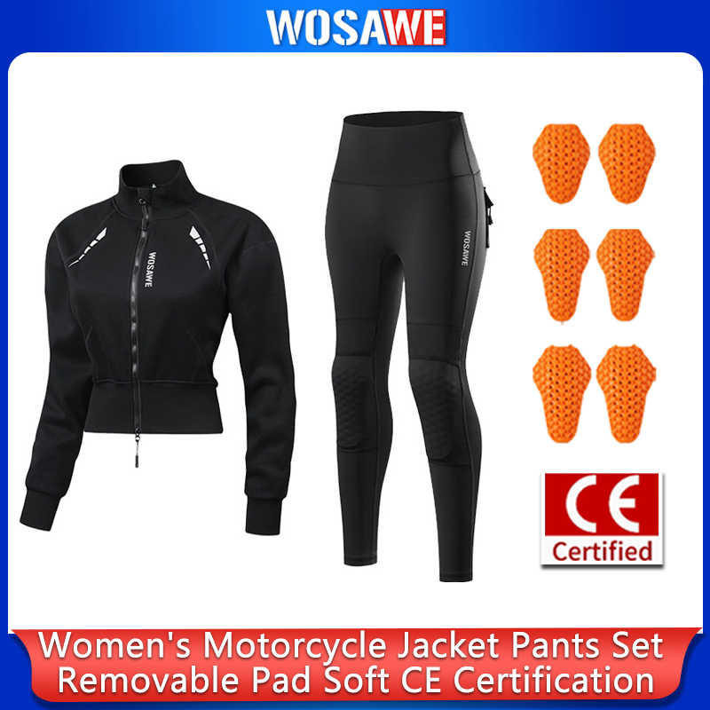 Motorcycle Gear Jacket Women - WOSAWE Kadın Motosiklet Sürüş Kıyafeti Sonbahar