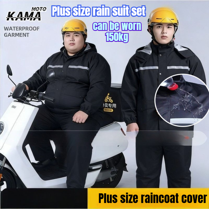 9XL Şişman Adam Yansıtıcı Su G - Motorcycle Gear Rain incelemesi ve fiyatı