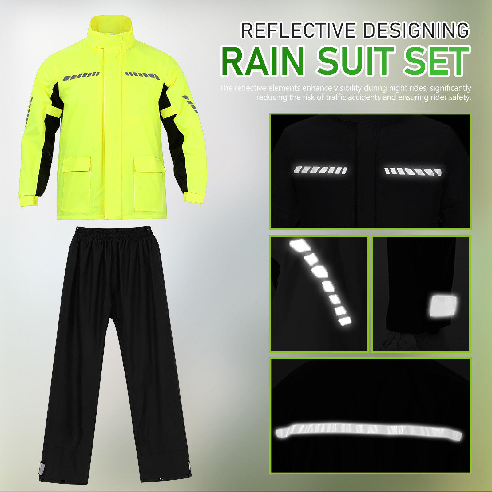1 Takım Erkek Dış Mekan Yağmur - Motorcycle Gear Rain incelemesi ve fiyatı